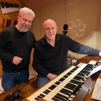 January 4, 2022 Brian and Pete Levin in a session at Carriage House Recording Studio