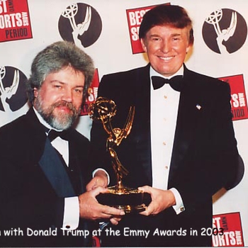 Brian and Donald Trump at the Emmy Awards 2003