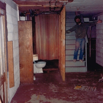 The studio before it was built into the studio 1985