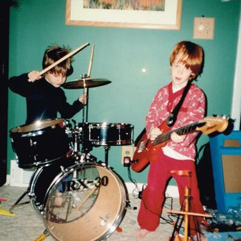 Brian’s sons Wylder and Dylan having a jam session of their own 1991