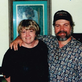 Film director Suzanne Bauman and Brian in Los Angeles 2001