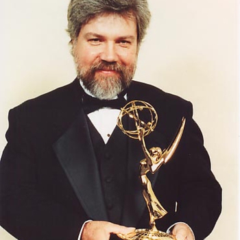 Brian with Emmy Award in Los Angeles 2001