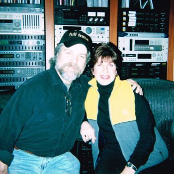 Brian with secretary Ann Marie Pascale in the studio 2004