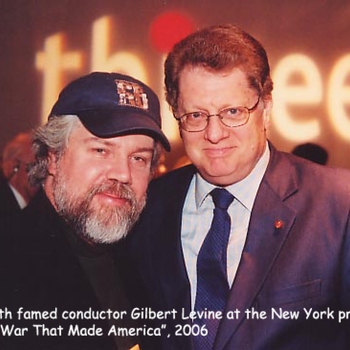 Brian and conductor Gilbert Levine in New York 2006