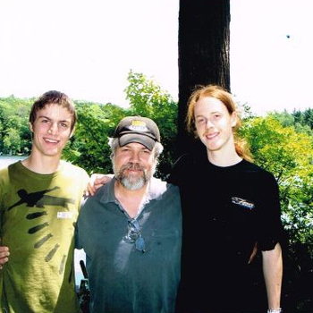 Brian and sons at family friend Walter Schlenker’s lake house in upstate New York 2010