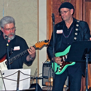 Brian with David Barton and guitarist Charlie Karp in a high school Reunion Band 2011