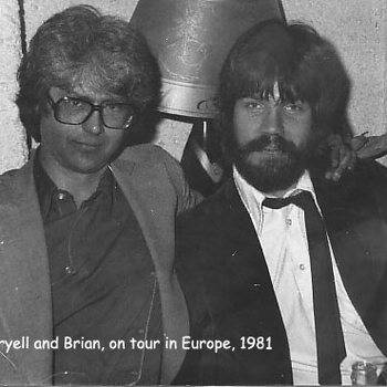 Larry Coryell and Brian on European tour 1981