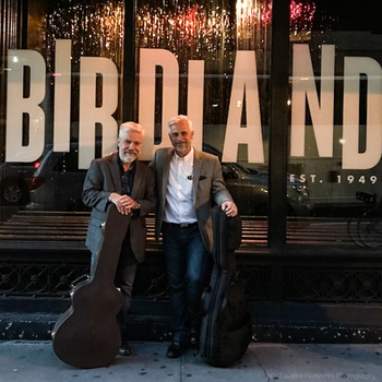Brian and Sean Harkness after their concert at Birdland in New York 2017