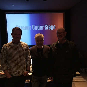 Brian and Jeff at DuArt in New York mixing “Forever Under Siege” 2018