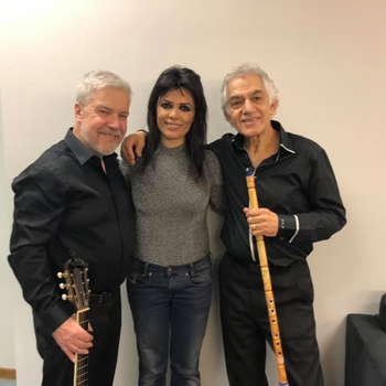 Brian, Yasmin Levy, Omar Faruk Tekbilek, Backstage Athens, Greece 2019