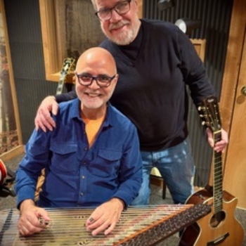 Brian and Hasan Isakkut working on the Middle East Symphony April 2025