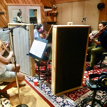 Viola section at Carriage House for symphony August 2025
