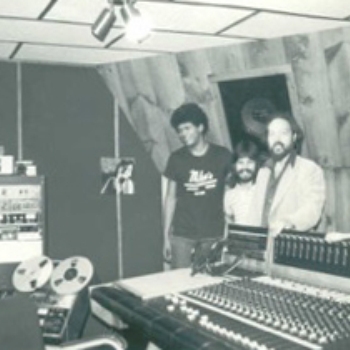 Jeff Jones, Brian, and Gary Scovil at Scovil Recording Studios, Norwalk, CT 1977.